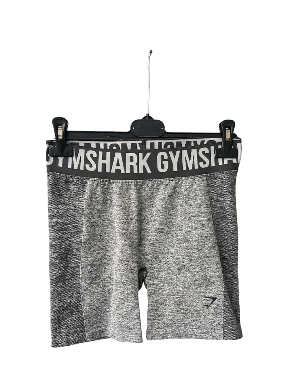 Gymshark Gray Heather Seamless Active Shorts with Branded Waistband
